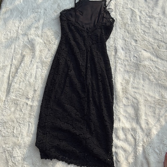 Another Story Black Lace Midi Slip Dress – Size Small | Elegant Night Out - Picture 4 of 5